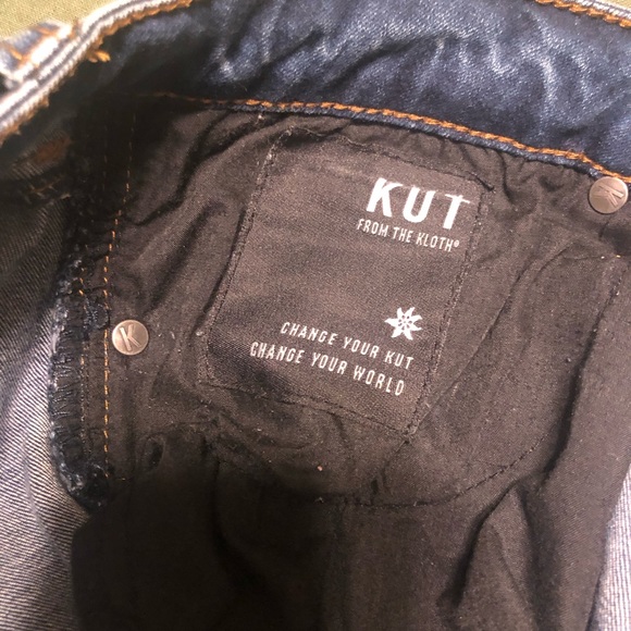 🤩 KUT FROM THE KLOTH SKINNY JEANS W/ H/L RAW HEM! SZ 12 😎 - Picture 9 of 12